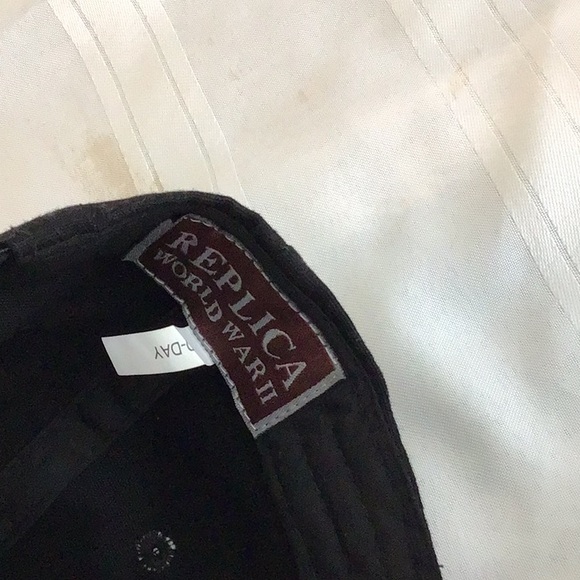 Brittany sports black D-Day baseball hat Replica World War II preowned - Picture 3 of 5